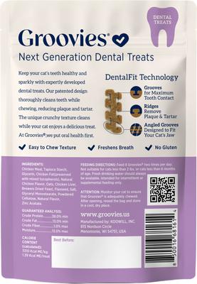 Show full view: Groovies Chicken Flavor Dental Cat Chews, 7.05-oz bag slide 3 of 10