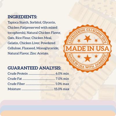 Show full view: Groovies Original Medium Chicken Flavor Dental Dog Chews, 45 count slide 7 of 10