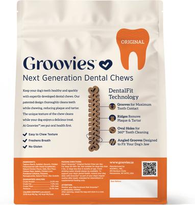 Show full view: Groovies Original X-Large Chicken Flavor Dental Dog Chews, 4 count slide 3 of 10