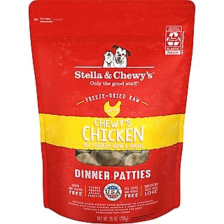 Stella & Chewy's Chewy's Chicken Dinner Patties Freeze-Dried Raw Dog Food, 25-oz bag slide 1 of 9