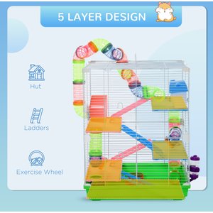 PawHut 5-Tier Wire Hamster Cage