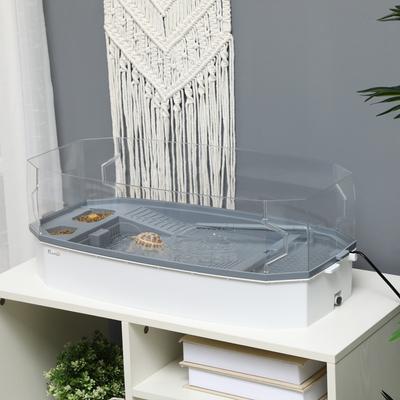 Show full view: PawHut Three-Layer Filtration & Water Circulation Turtle Habitat slide 2 of 10