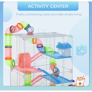 PawHut 5-Tier Wire Hamster Cage