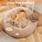 Show in main carousel: MeWang Calming Donut Cuddler Bolster Pet Bed, Brown, 24-in slide 7 of 9