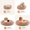 Show in main carousel: MeWang Calming Donut Cuddler Bolster Pet Bed, Brown, 24-in slide 5 of 9
