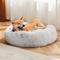 Show in main carousel: MeWang Calming Donut Cuddler Bolster Pet Bed, Gray, 36-in slide 3 of 10
