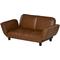 Show in main carousel: Zeus & Ruta Leather Foldable Sofa Dog Bed, Brown slide 1 of 7