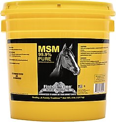 Finish Line MSM Joint Support Powder Horse Supplement, 4-lb tub