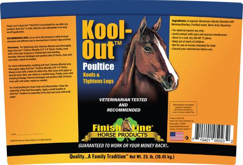 Show full view: Finish Line Kool Out Sore Muscle & Joint Pain Relief Horse Poultice, 23-lb tub slide 2 of 3