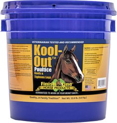 Finish Line Kool Out Sore Muscle & Joint Pain Relief Horse Poultice, 12.9-lb tub