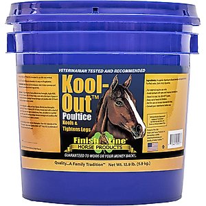 Finish Line Kool Out Sore Muscle & Joint Pain Relief Horse Poultice, 12.9-lb tub