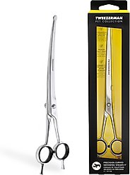 Tweezerman Stainless Steel Curved Dog & Cat Grooming Shears, 9-in slide 1 of 9