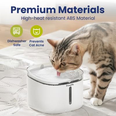 Show full view: PawsPik NOVA-01 Wireless Water Power Seperation Rechargeable Dog & Cat Water Fountain, White slide 5 of 11