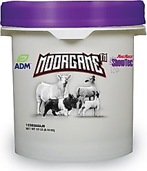 ADM MoorMan's ShowTec MoorGame Swine, Goat, Sheep, & Cattle Powder Supplement, 18-lb pail