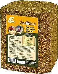 ADM Pen Pals Scratch Block Chicken Supplement, 25-lb block
