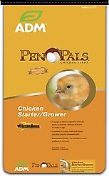 ADM Pen Pals Starter-Grower 18% Protein Crumble Chicken Feed, 25-lb bag slide 1 of 7