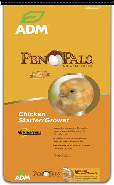 ADM Pen Pals Starter-Grower 18% Protein Crumble Chicken Feed