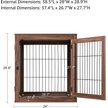 Show in main carousel: Unipaws Furniture Style Dog Crate, Walnut, 38.5- in wide slide 7 of 9