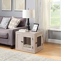 Unipaws Wooden Wire Furniture Style Dog Crate, 22.9-in wide