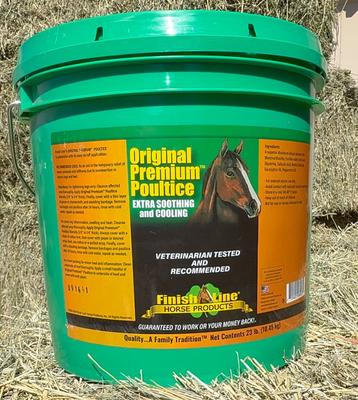 Show full view: Finish Line Original Premium Sore Muscle & Joint Pain Relief Horse Poultice, 23-lb tub slide 3 of 3