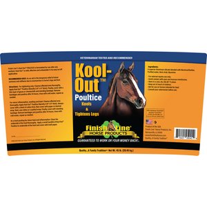 Finish Line Kool Out Sore Muscle & Joint Pain Relief Horse Poultice, 45-lb tub