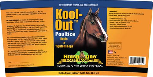 Show full view: Finish Line Kool Out Sore Muscle & Joint Pain Relief Horse Poultice, 45-lb tub slide 2 of 3