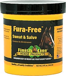 Finish Line Fura-Free Sweat & Salve Horse Skin Care & Leg Sweat Gel, 1-lb tub