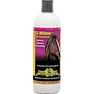 Finish Line EZ-Willow Sore Muscle & Joint Pain Relief Horse Liniment Gel, 16-fl oz bottle