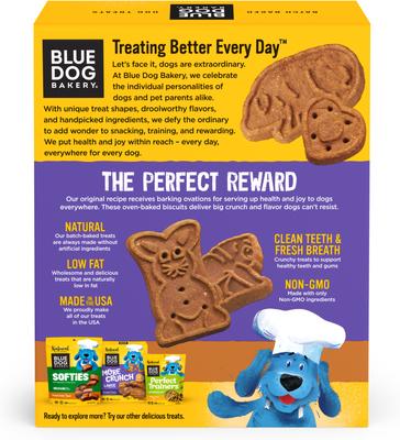 Show full view: Blue Dog Bakery More Crunch Peanut Butter Dog Treats, 18-oz box slide 4 of 7