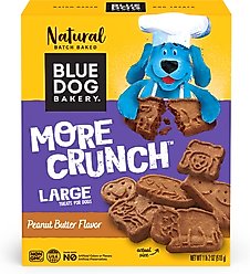 Blue Dog Bakery More Crunch Peanut Butter Dog Treats, 18-oz box