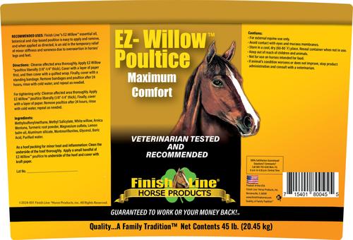 Show full view: Finish Line EZ-Willow Sore Muscle & Joint Pain Relief Horse Poultice, 45-lb tub slide 2 of 2