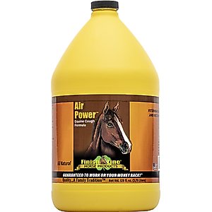 Finish Line Air Power Cough Relief Respiratory Liquid Horse Supplement, 128-fl oz bottle