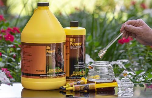 Show full view: Finish Line Air Power Cough Relief Respiratory Liquid Horse Supplement, 128-fl oz bottle slide 3 of 4