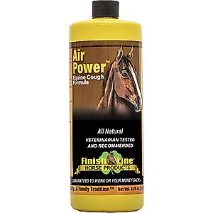 Finish Line Air Power Cough Relief Respiratory Liquid Horse Supplement, 34-fl oz bottle