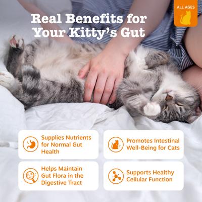 Show full view: Zesty Paws Digestion Gut Health Chicken Mousse Lickable Squeeze Supplement for Cats, 18 count slide 3 of 11