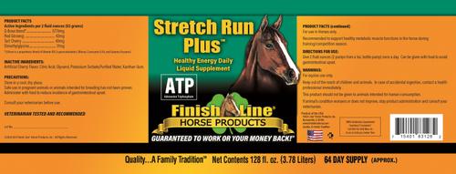 Show full view: Finish Line Stretch Run Plus Endurance & Recovery Liquid Horse Supplement, 128-fl oz bottle slide 2 of 3