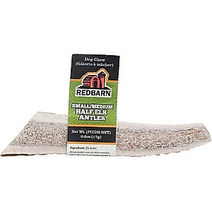 Redbarn Half Elk Antler Dog Chew, Small/Medium