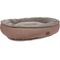 Show in main carousel: Carolina Pet Microfiber & Tipped Berber Comfy Cup Bolster Dog Bed with Removable Cover, Chocolate, Large slide 2 of 10