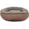 Show in main carousel: Carolina Pet Microfiber & Tipped Berber Comfy Cup Bolster Dog Bed with Removable Cover, Chocolate, Large slide 3 of 10