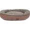 Show in main carousel: Carolina Pet Microfiber & Tipped Berber Comfy Cup Bolster Dog Bed with Removable Cover, Chocolate, Large slide 1 of 10