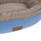 Show in main carousel: Carolina Pet Microfiber & Tipped Berber Comfy Cup Bolster Dog Bed with Removable Cover, Blue, Large slide 6 of 10