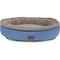 Show in main carousel: Carolina Pet Microfiber & Tipped Berber Comfy Cup Bolster Dog Bed with Removable Cover, Blue, Medium slide 1 of 10