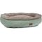 Show in main carousel: Carolina Pet Microfiber & Tipped Berber Comfy Cup Bolster Dog Bed with Removable Cover, Sage, Large slide 2 of 10