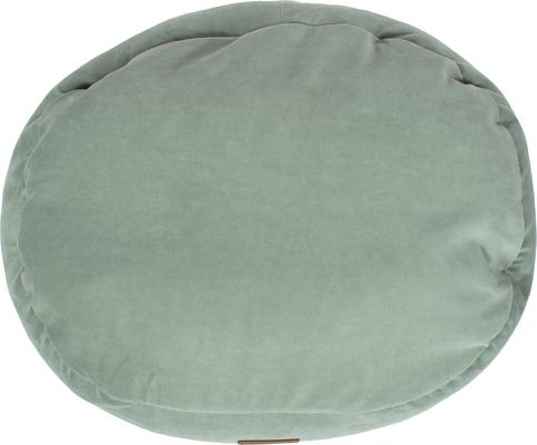 Show full view: Carolina Pet Microfiber & Tipped Berber Comfy Cup Bolster Dog Bed with Removable Cover, Sage, Small slide 5 of 10