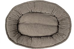 Carolina Pet Microfiber & Tipped Berber Comfy Cup Bolster Dog Bed with Removable Cover, Chocolate, Large slide 2 of 9