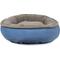 Show in main carousel: Carolina Pet Microfiber & Tipped Berber Comfy Cup Bolster Dog Bed with Removable Cover, Blue, Large slide 3 of 10