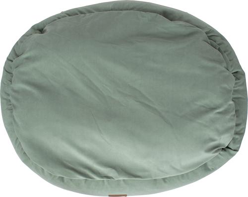 Show full view: Carolina Pet Microfiber & Tipped Berber Comfy Cup Bolster Dog Bed with Removable Cover, Sage, Large slide 5 of 10