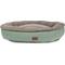 Show in main carousel: Carolina Pet Microfiber & Tipped Berber Comfy Cup Bolster Dog Bed with Removable Cover, Sage, Large slide 1 of 10