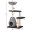 Show in main carousel: Petpals 49-in 4-Level Multi-Activity Cat Tree with Felt Perches, Black/White slide 2 of 10