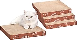 Petpals 12-in Corrugate Cat Scratchers, Brown, 4 count